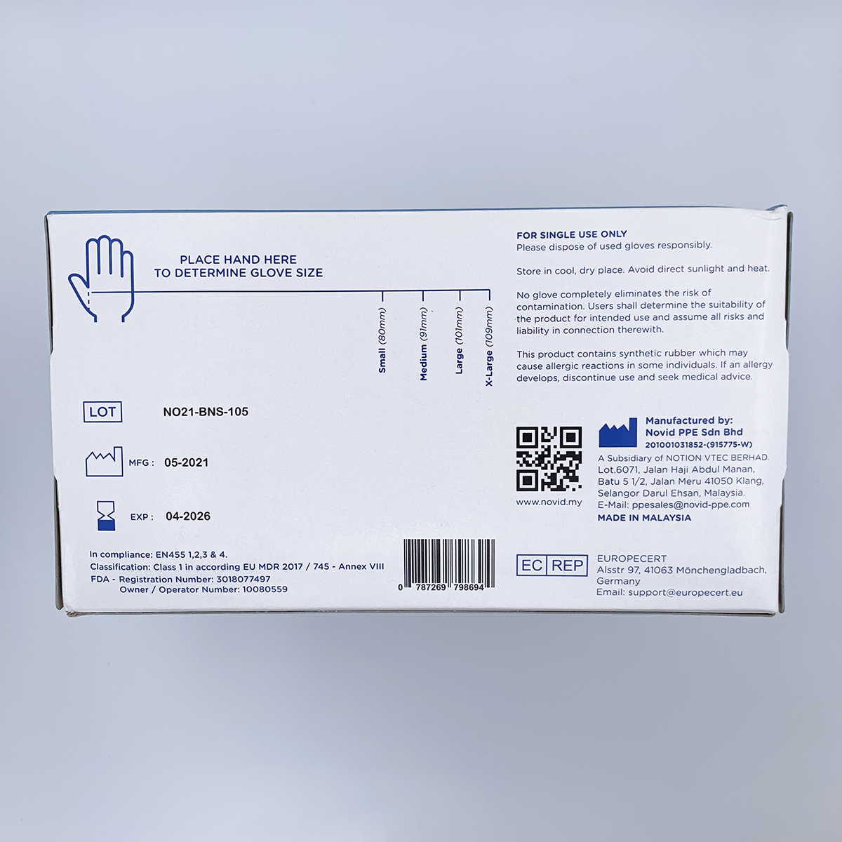 Novid Large Gloves - Image 2