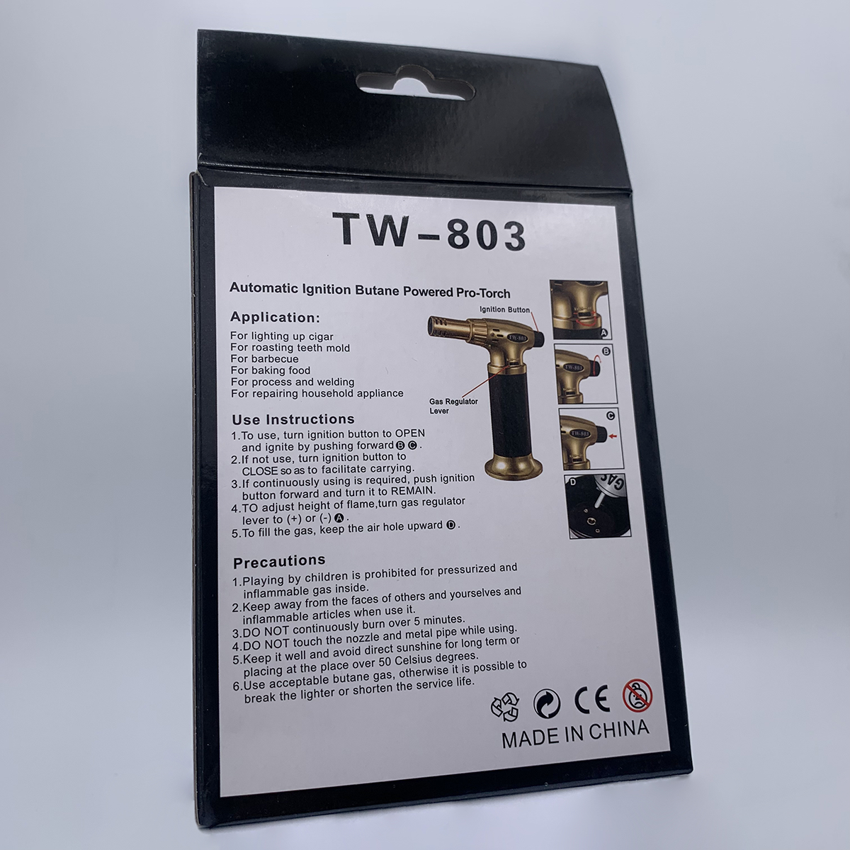 Lighter Fire Torch - Golden White - Image 7