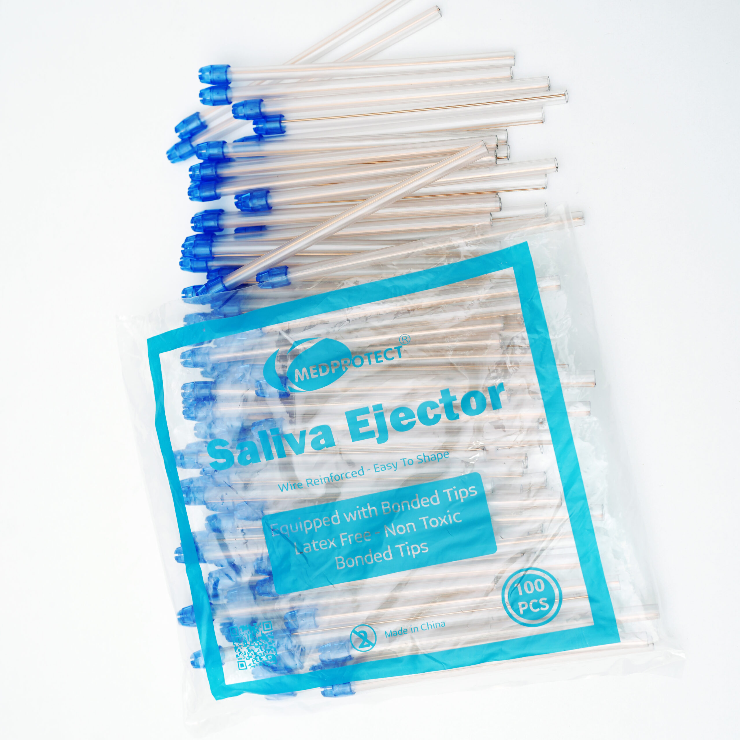 Saliva Ejector 100 Tips Bag