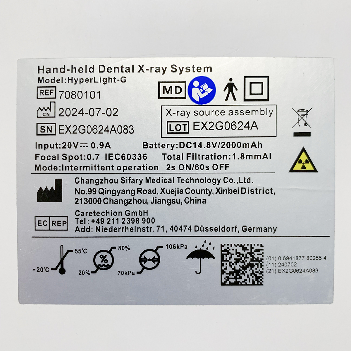 Hyperlight G Handheld Dental X-Ray System - Image 9