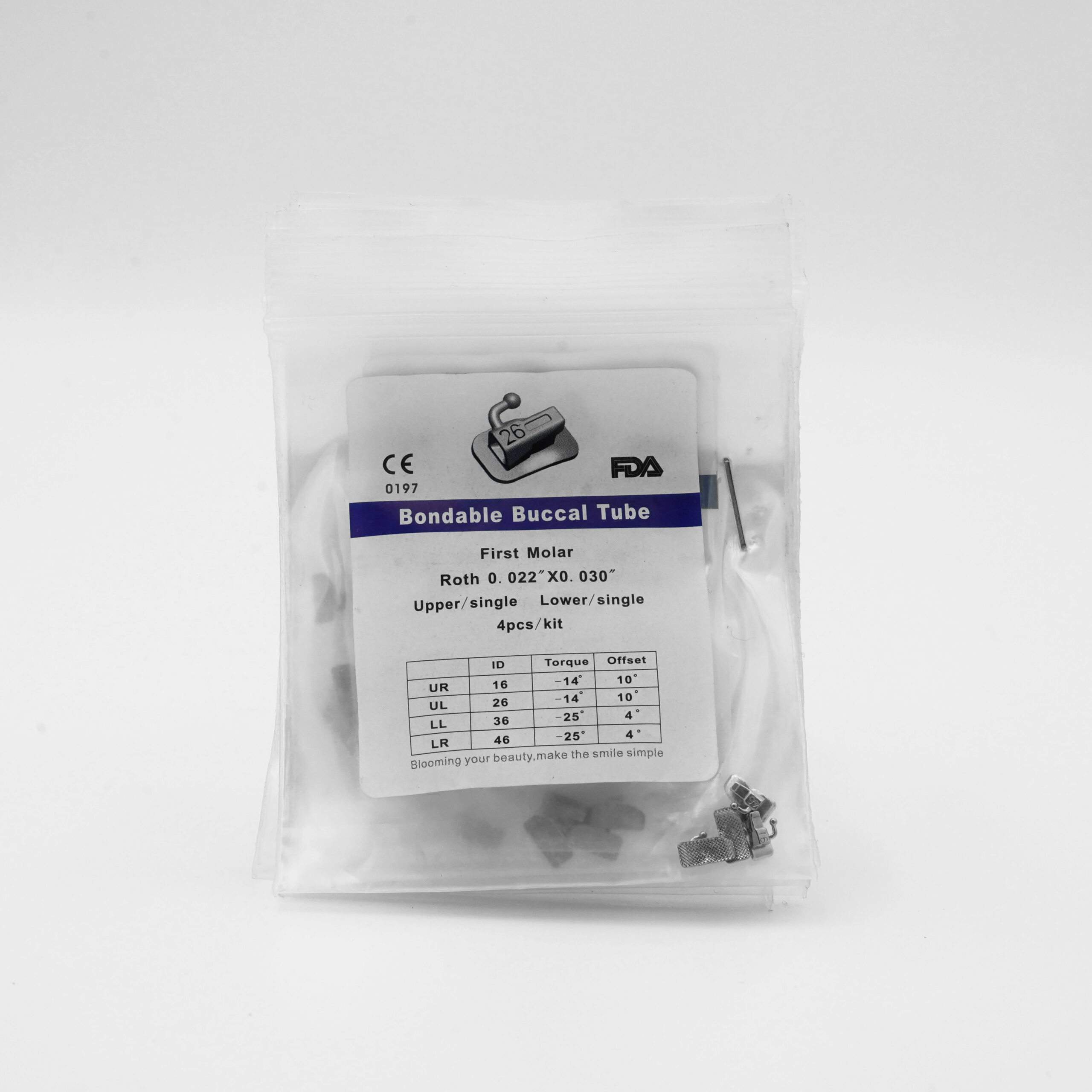 Bondable Buccal Tubes Roth First Molar