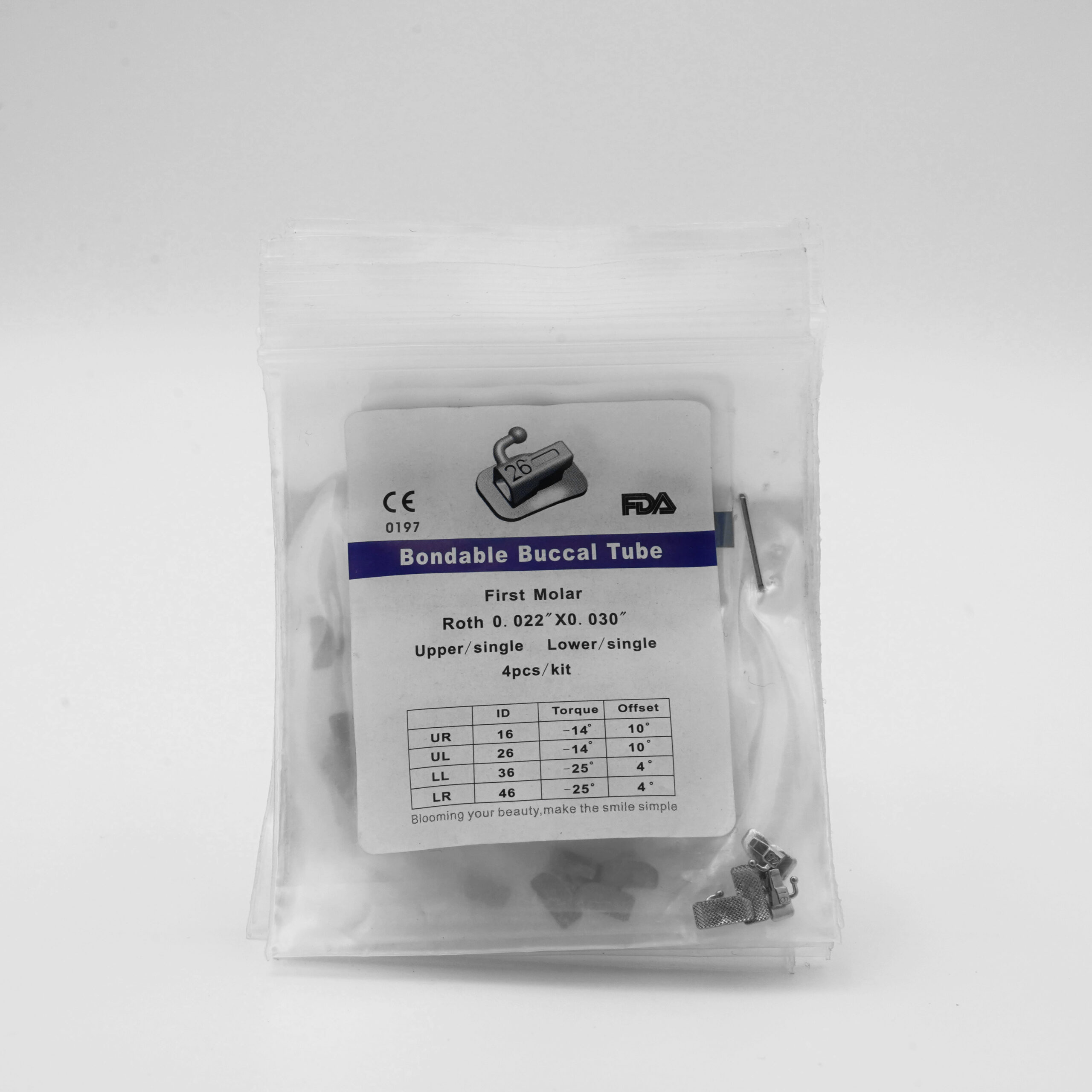 Bondable Buccal Tubes Roth First Molar - Image 2