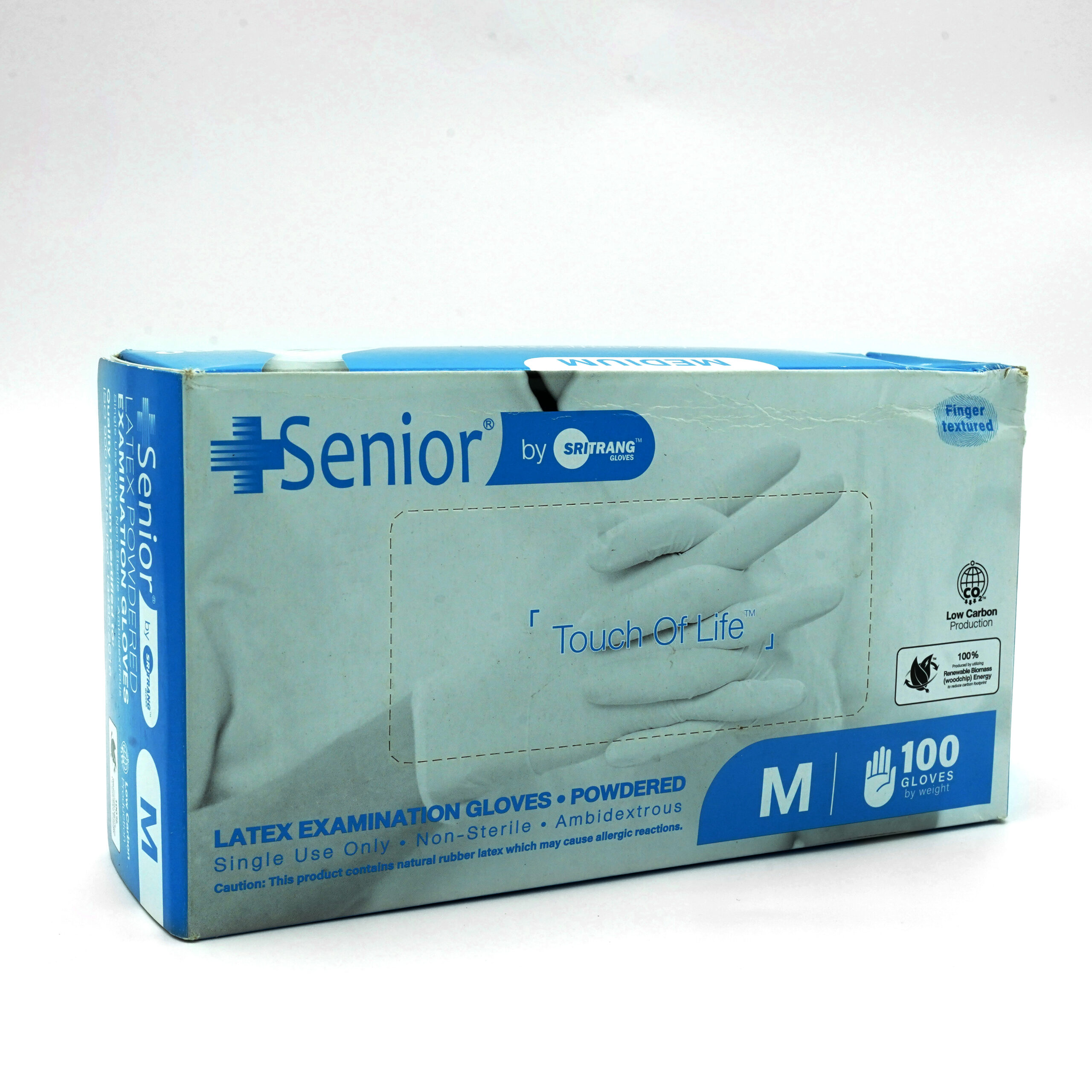 Senior Gloves Medium - Latex - Powdered