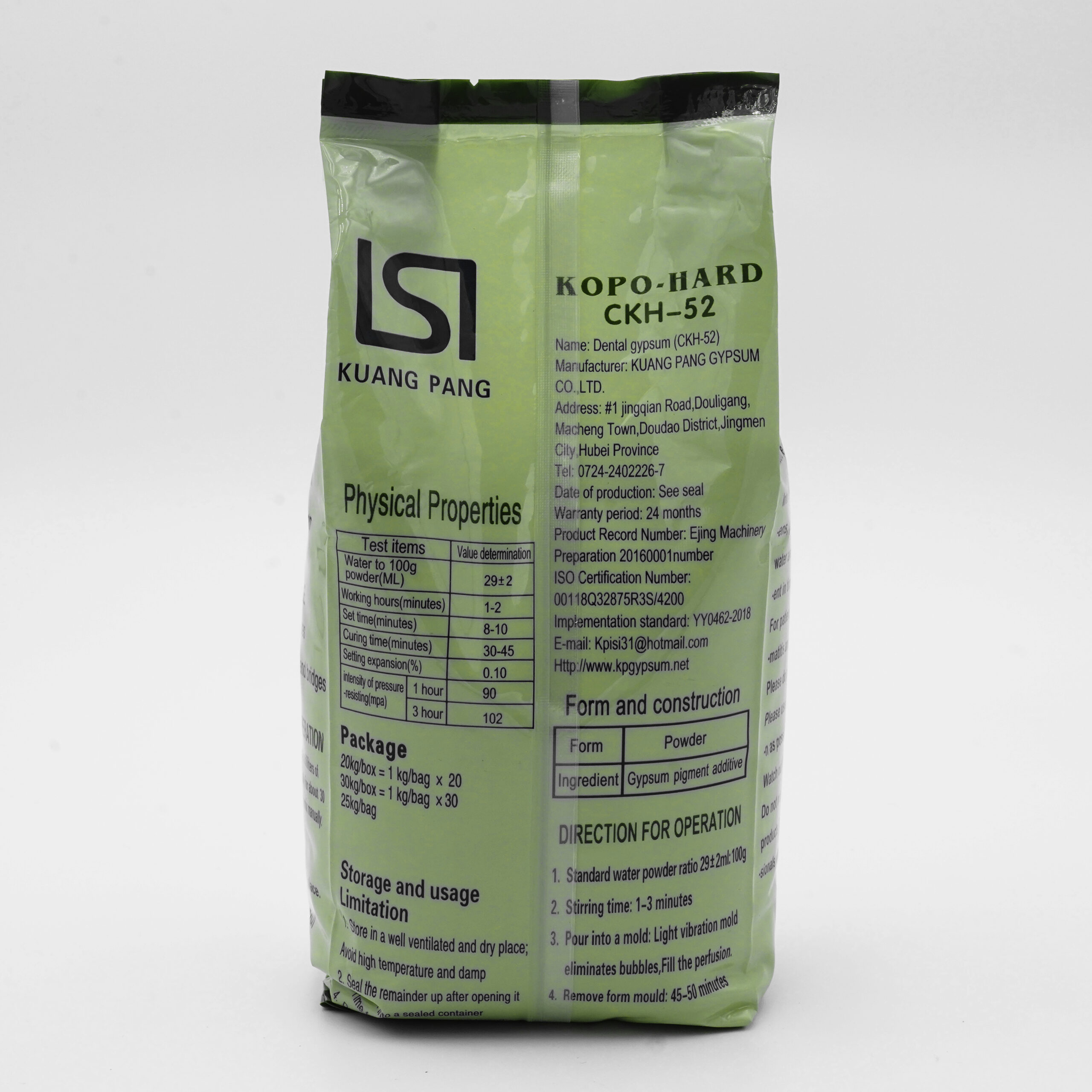 KOPO-HARD CKH-52 Dental Gypsum 1 KG - Image 2